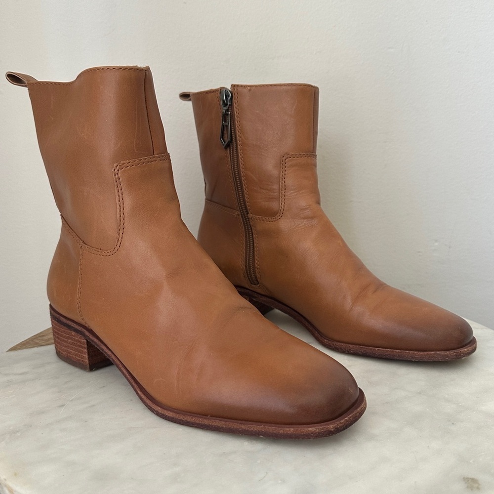 BOTIKER Ramona Brown Mid Shaft Leather Boots size 7.5